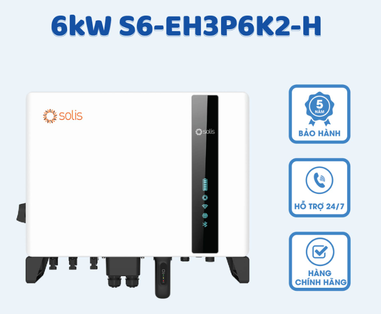 Biến tần Inverter hybrid Solis S6-EH3P6K2-H (3 pha)